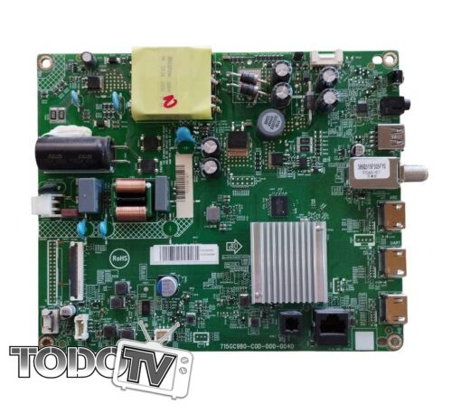 Placa main AOC 43s5135/77g 43s5185/77g codigo 715GC980-C0D-000-004D 715GC980-C03-001-004D