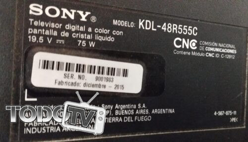 Placa main y wifi (todo junto) SONY KDL-48R555C leer descripcion