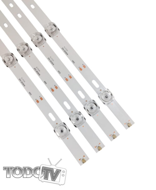 Kit Tiras Led para: | CROWN MUSTANG CM-50ST005 CM50ST005 | Kanji Kj50st005 kj-50st005 | ATENCION Version 4 Tiras de 9 Led chequear | Nuevas! (T253)
