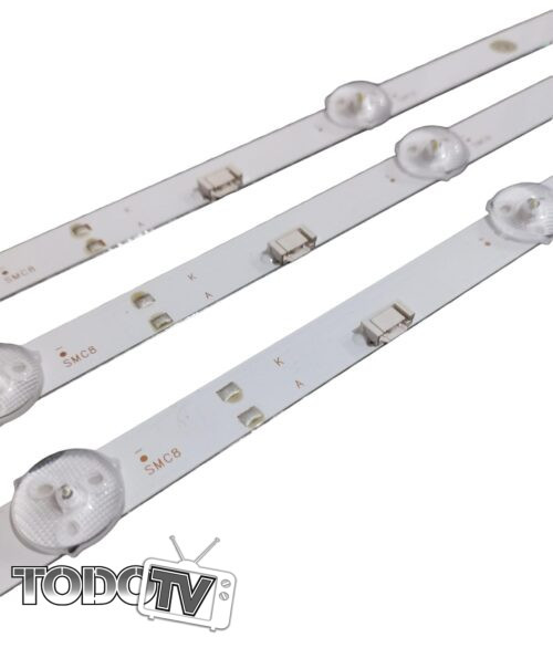 Kit Tiras Led para: | BGH B5522US6A B5523US6G THS TH5522US6A NOBLEX DR55X7550 MOTOROLA MT55G22 | Nuevas! (t171D)*