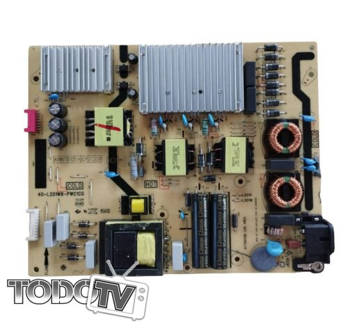Fuente TCL L55C715-b  - codigo 40-L201W8-PWC1CG (comparar foto)
