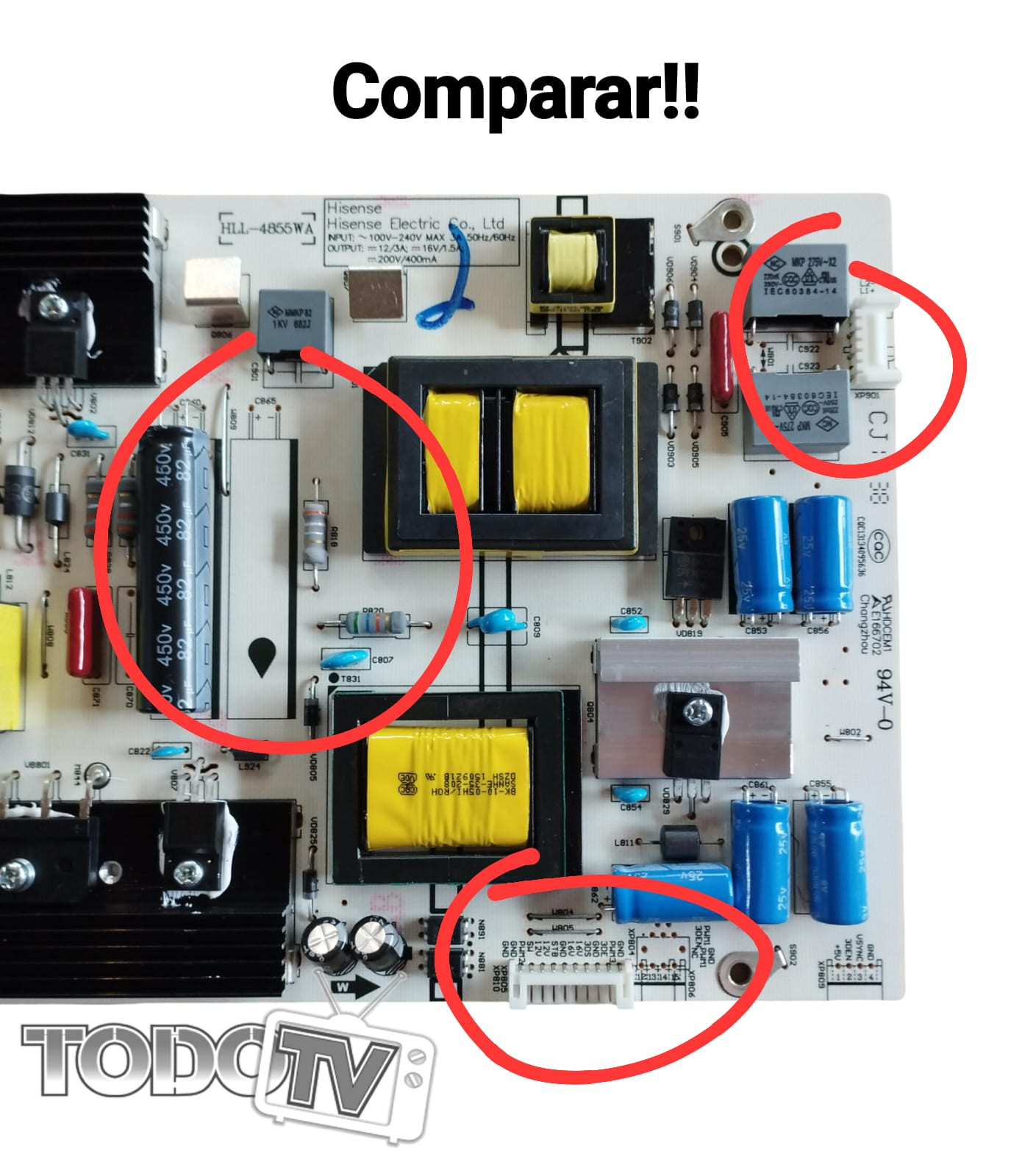 Fuente BGH BLE4815RT / BLE4815rtfx – Hisense HLE4815RT / HLE4815rtfx / 48k390vw codigo RSAG7.820.5687/roh Nuevas! (nbox1)* - Imagen 2