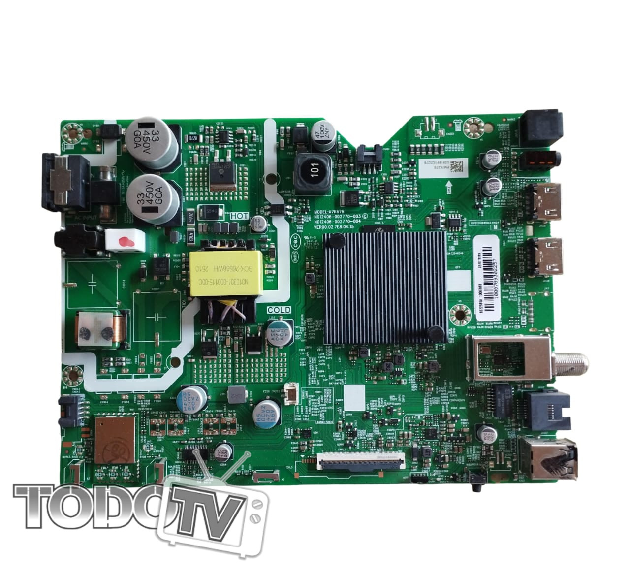 Placa main BGH B3225S5A -Top House TH3225S5A - Telefunken TK3225S5A- codigo A7K67B