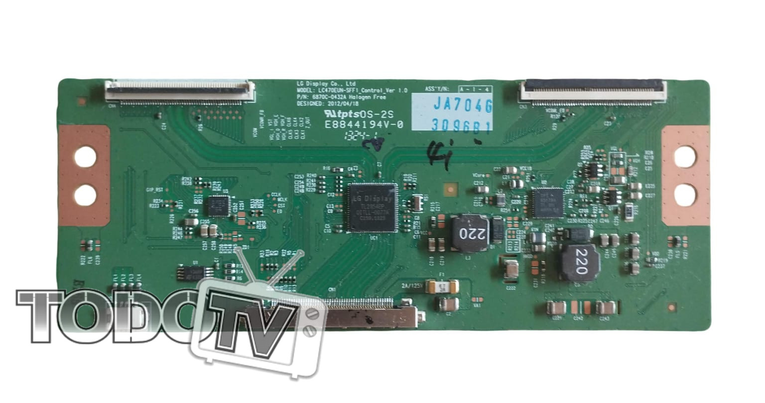 Placa Tcom LC470EUN-SFF1_Control_Ver 1.0 6870C-0432A - (box18)
