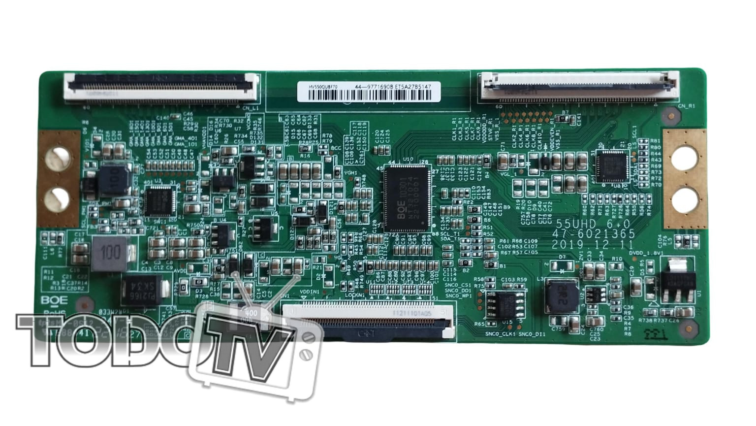 Placa tcom | HV550QUBF70 | 55UHD 6+0 47-6021365 | ATENCION comparar foto hay otra muy similar | (box13)