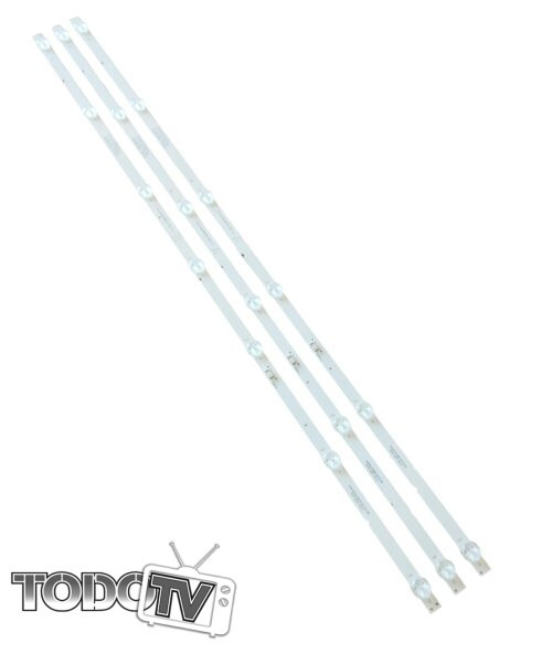 Kit tiras Led para: | Admiral Ad43e3a BGH B4322fs5a Noblex Dr43x7100 DR43X7150 | ATENCION para panel SLD430FY(Ld0-J04) no requiere adaptacion | Nuevas!  (T65)